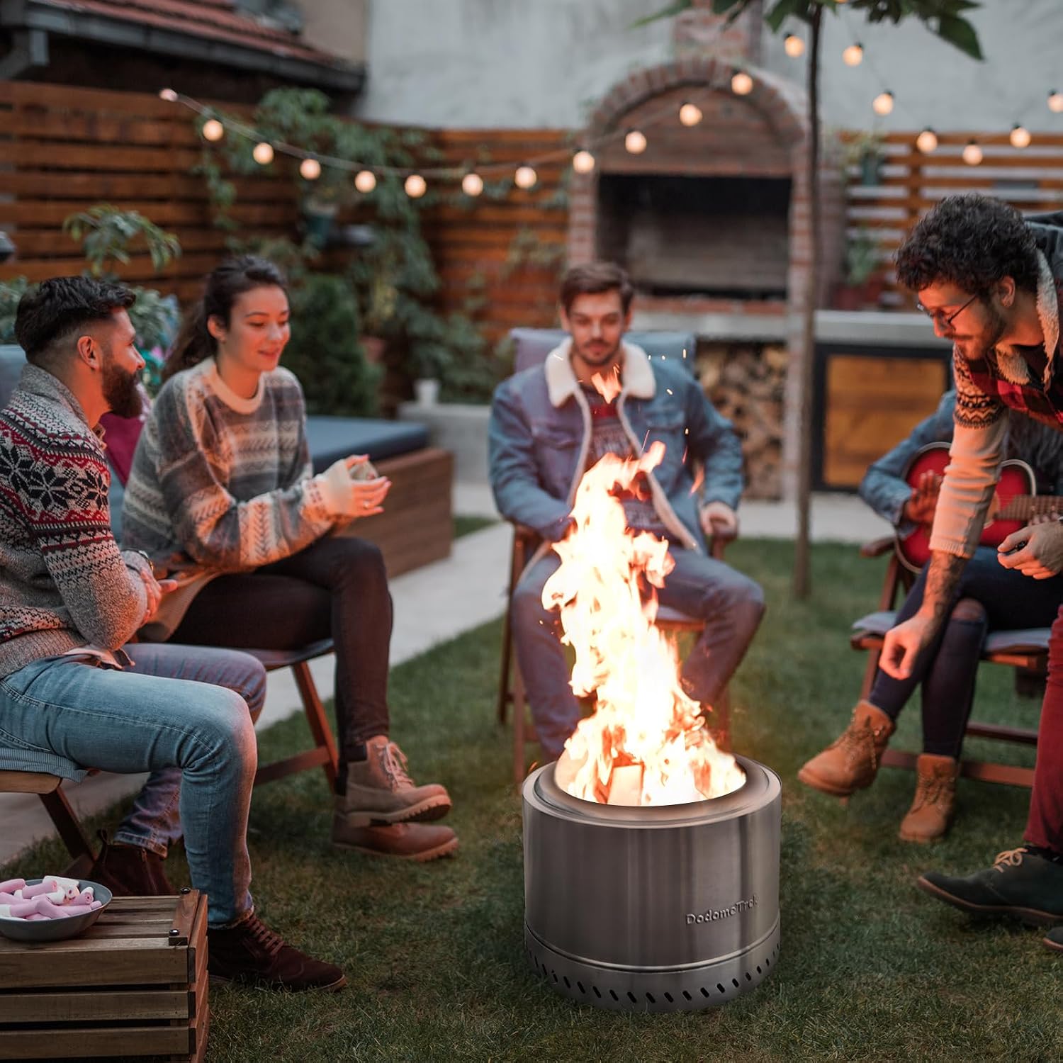 Smokeless Fire Pit with Travel Bag, Portable Outdoor Wood Burning Fireplace, 19 Inch Stainless Steel - Image 8