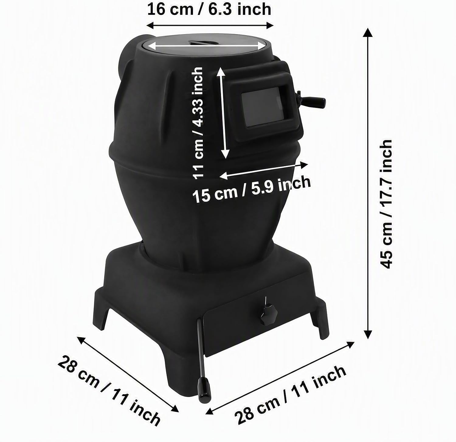Indoor Wood-Burning Heating Stove,Thickened Cast Iron Rural Heating Stove W/Chimney,Fits Any Pot with 3 Opening Sizes,Heating and Cooking Stove Smokeless Cooker for Indoor & Outdoor Grilling (L) - Image 2